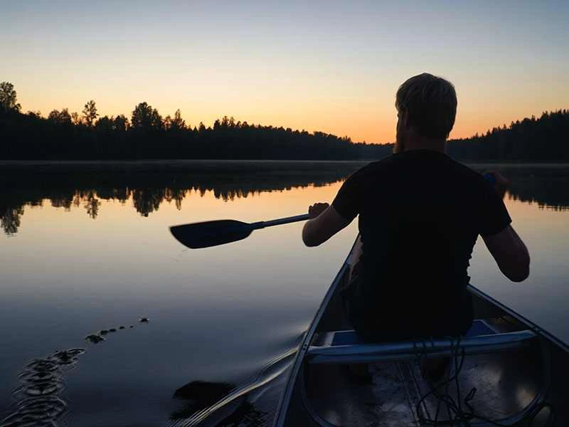 Outdoor watersport kano Zweden