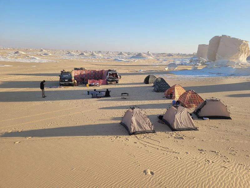 Witte woestijn in Egypte