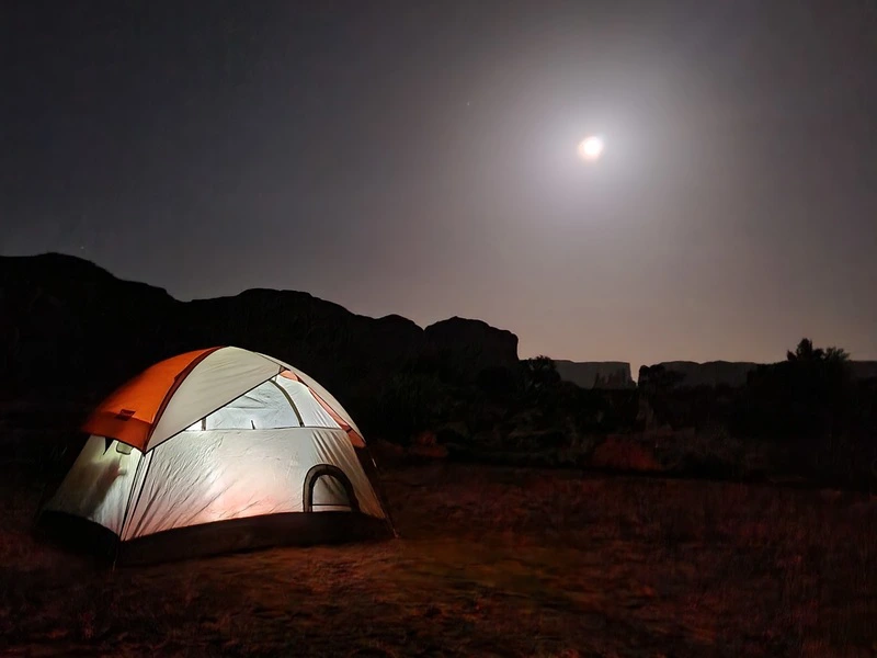 kamperen in Monument Valley