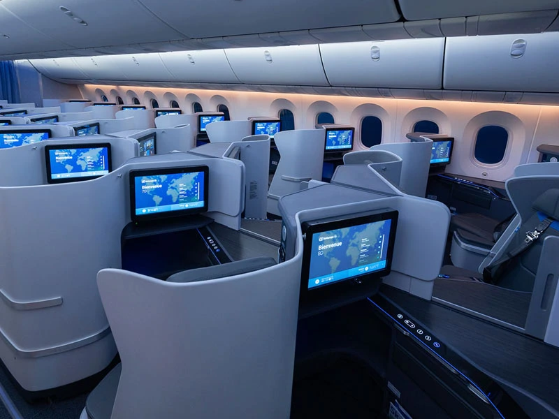 business class vliegtuig
