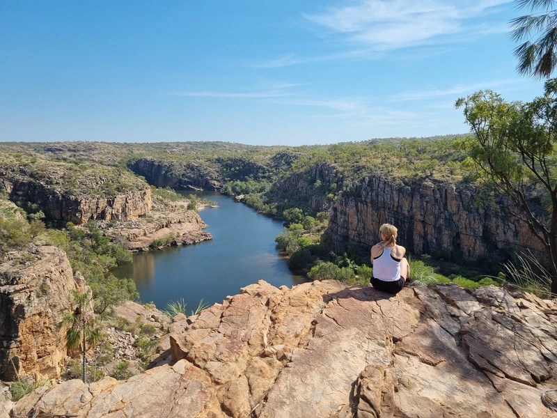 Australië natuur meer uitzicht