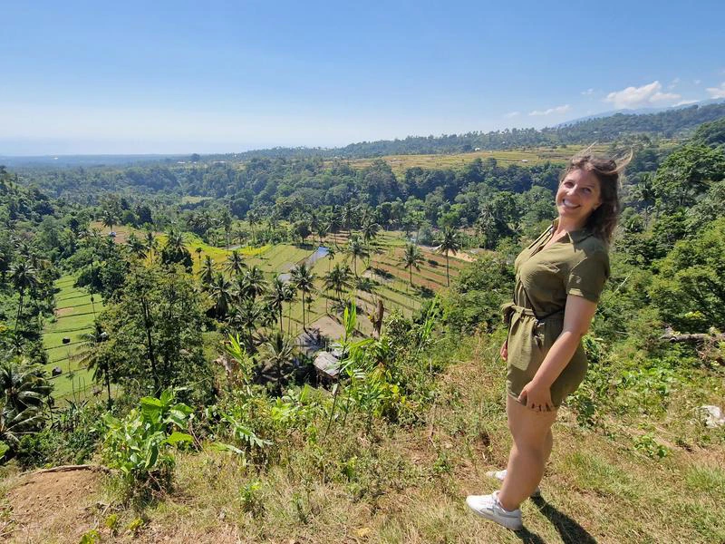 indonesie lombok rijstvelden uitzicht