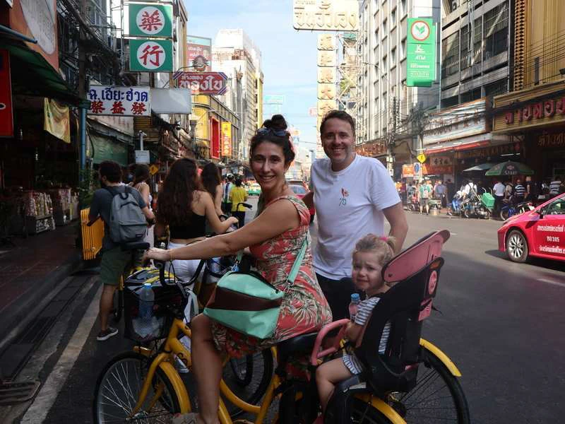 Fietstour in Bangkok in Thailand