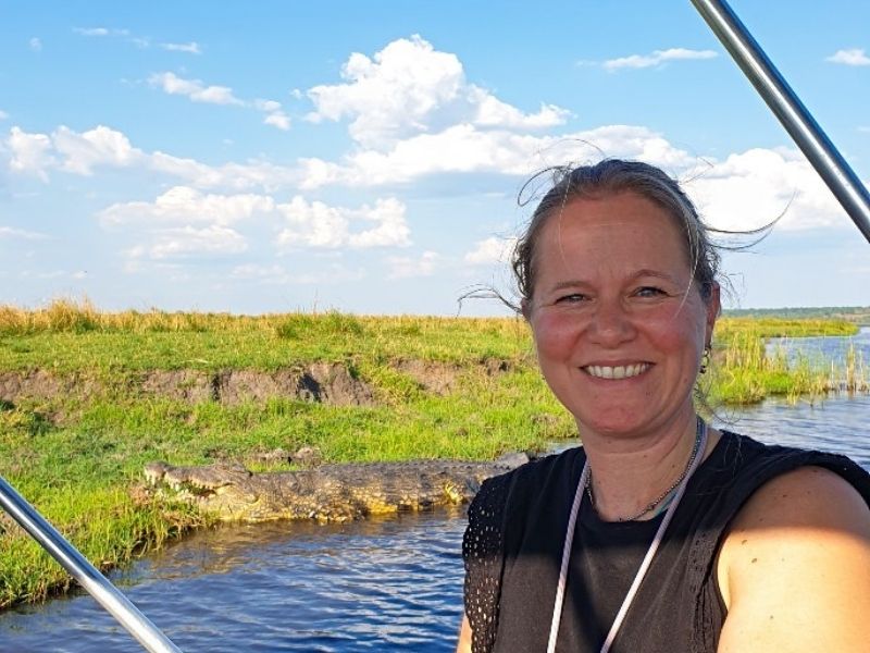 Bestemmingsexpert Leonore in Afrika