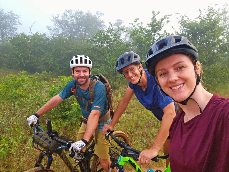 Madagascar - Tritriva Lake - Cycling selfie