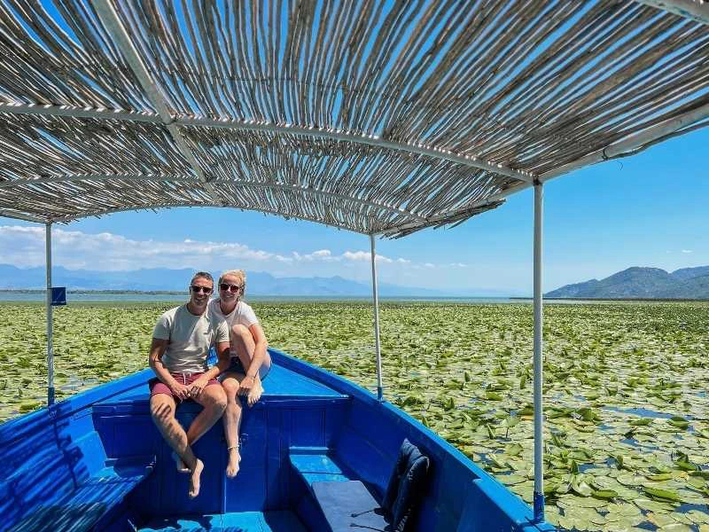 Montenegro-Skodar-two people on boat