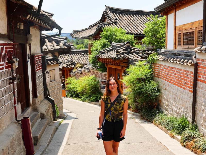 Reiziger in Seoul Zuid Korea