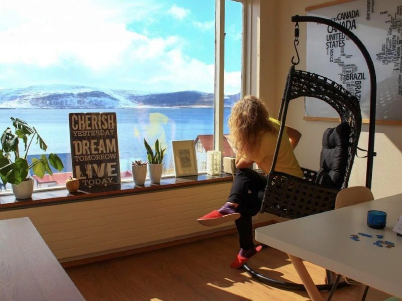 Relaxplek in de guesthouse west-Fjorden