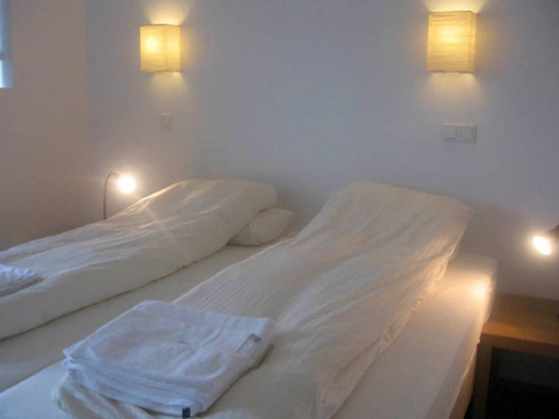 Slaapkamer in de guesthouse in Mytvatn