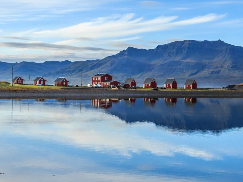 Uitzicht guesthouse oost-Fjorden