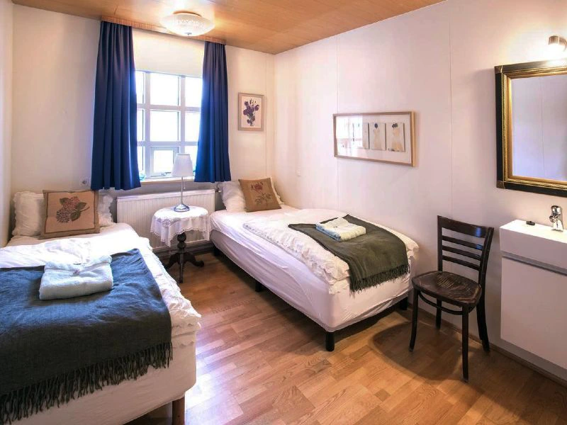 Slaapkamer in de guesthouse Golden Circle