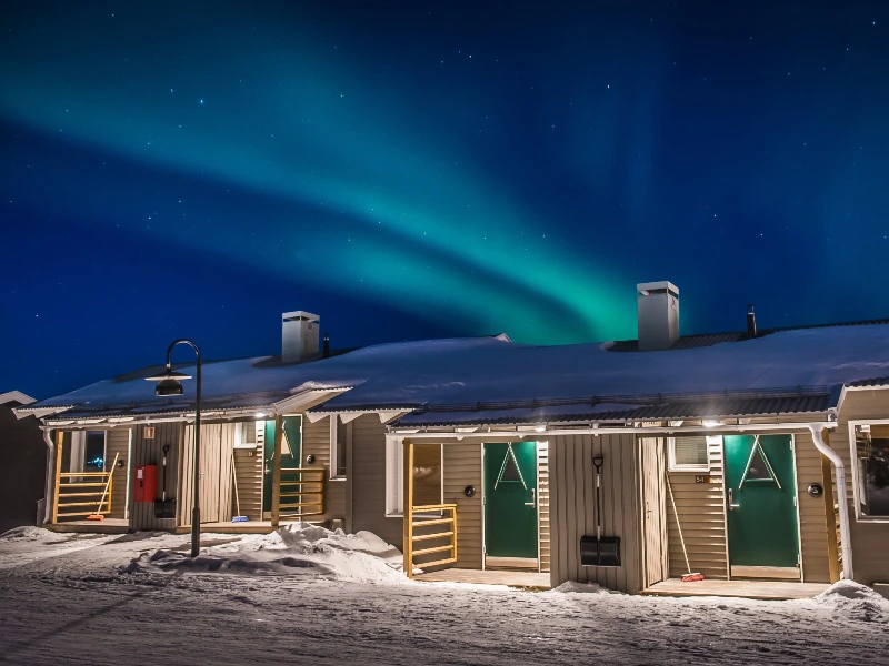 Noorderlicht vanaf je lodge