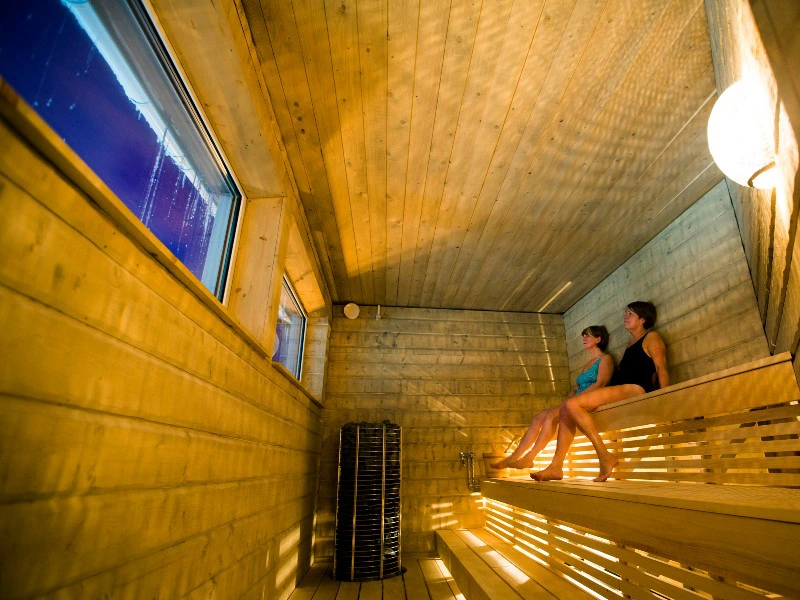 Sauna bij je lodge in Zweeds Lapland