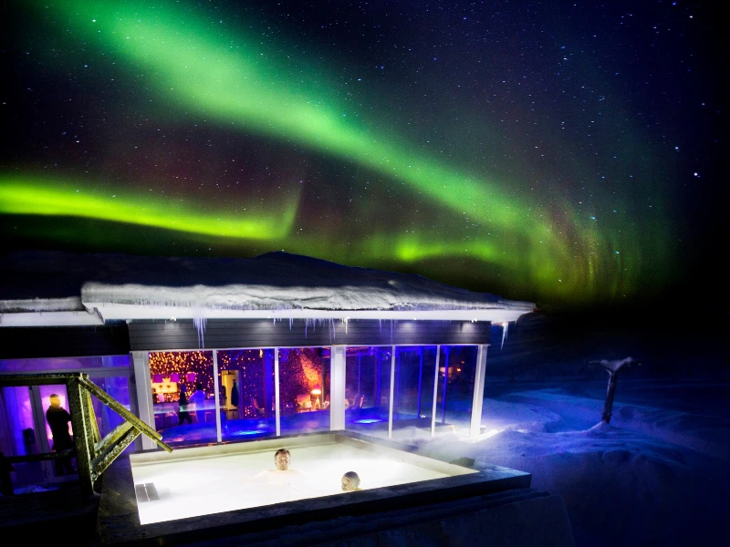 Noorderlicht zichtbaar vanaf je lodge