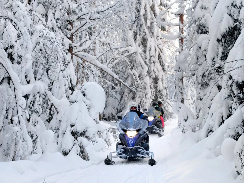 sneeuwscooter tocht lapland