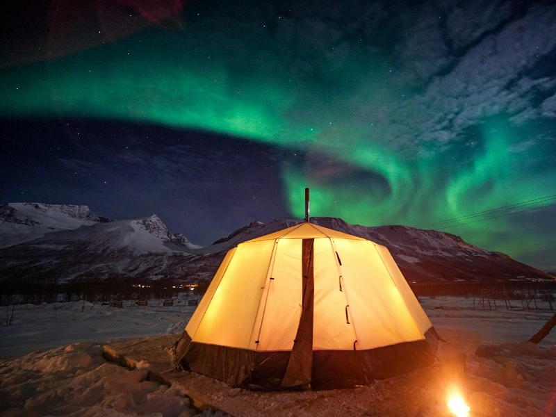 noorwegen lapland tent
