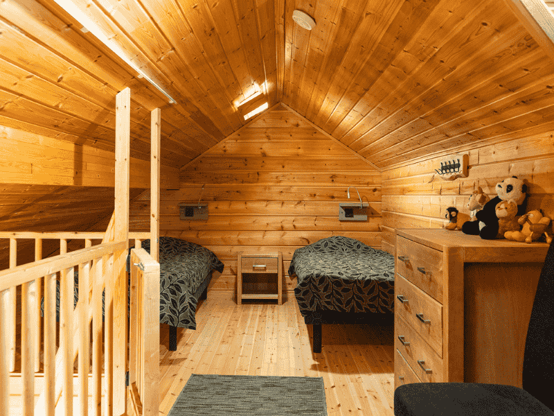 Slaapkamer Vuokatti chalet