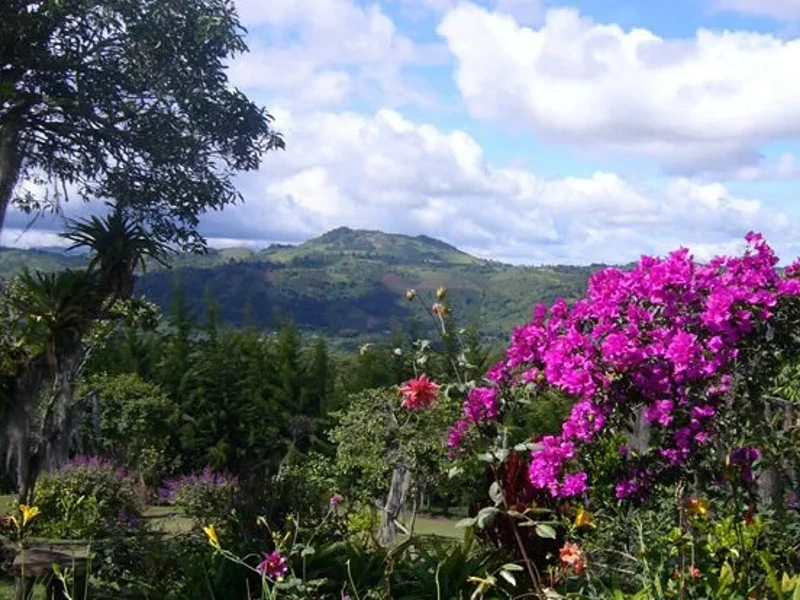 San Agustin uitzicht vanaf de Hacienda