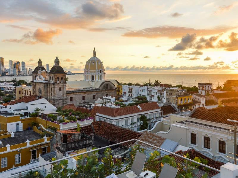 Cartagena zonsondergang
