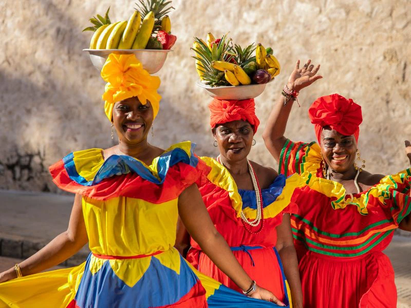 Lokale vrouwen in Colombia