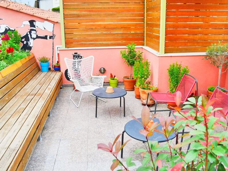 Terras hotel in Athene