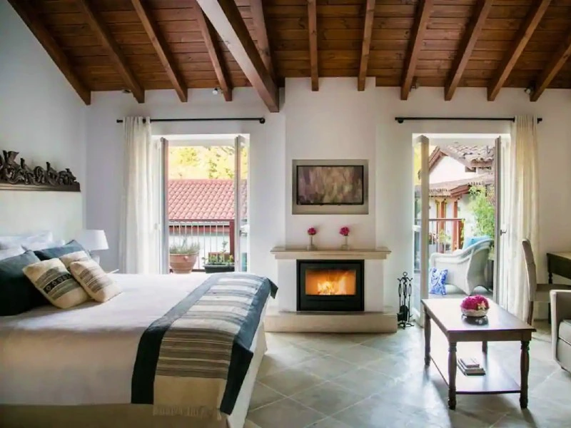 Slaapkamer in hotel Cyprus