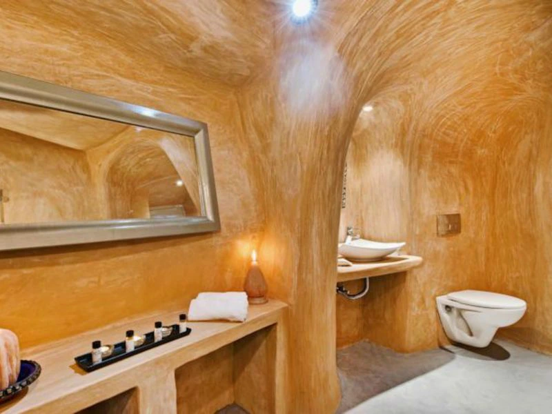 Santorini grothuisje badkamer