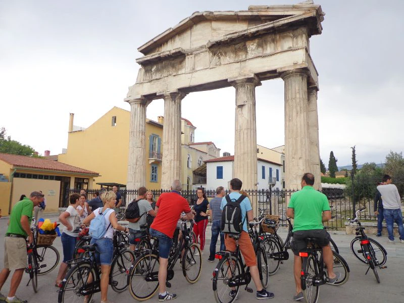 Athene fietstocht langs highlights