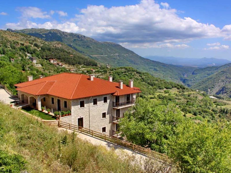 Dimitsana boetiekhotel uitzicht