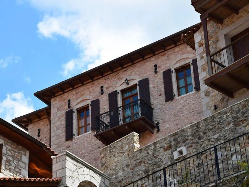 Dimitsana hotel buiten