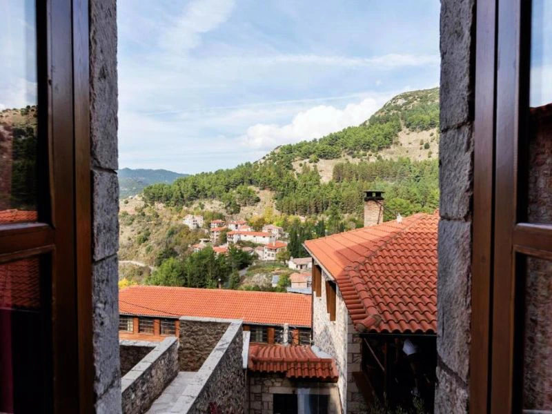 Dimitsana hotel uitzicht