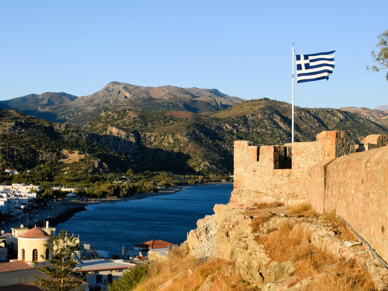 Uitzicht over Paleochora