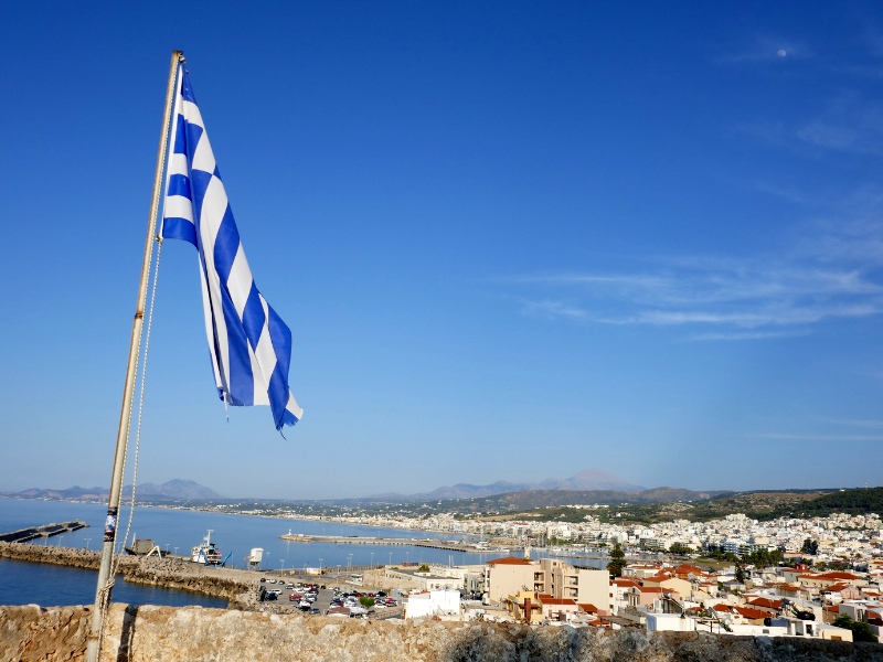 Uitzicht over Rethymnon