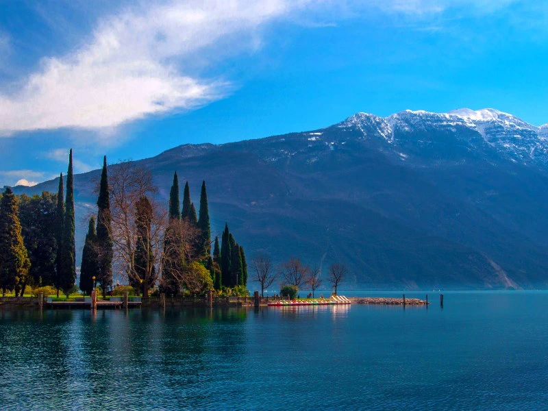 Uitzicht bij Gardameer