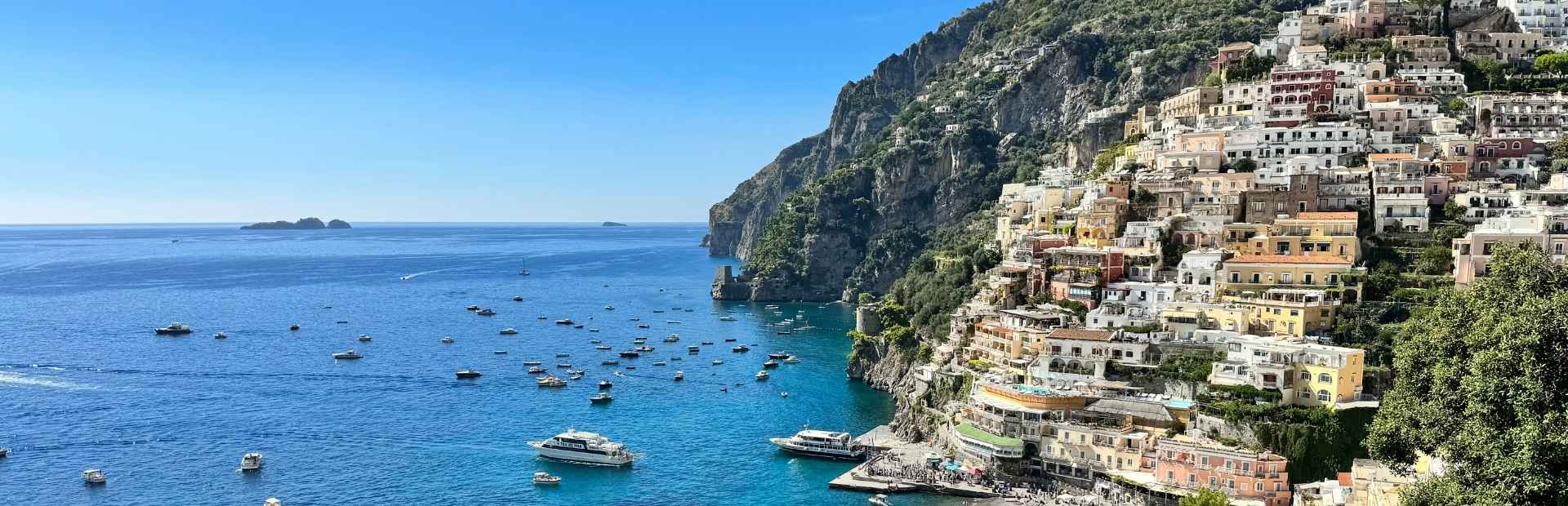 Kust van Amalfi Positano in Italie