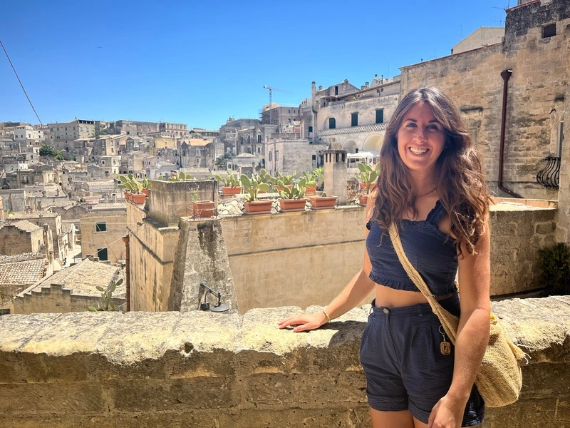 Vrouw in Puglia Italie