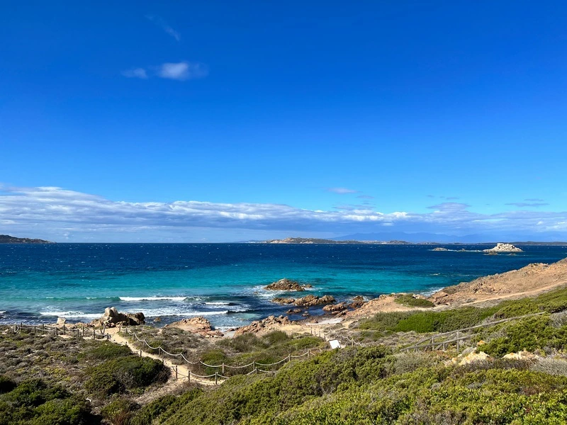 Uitzicht vanaf Maddalena op sardinie italie