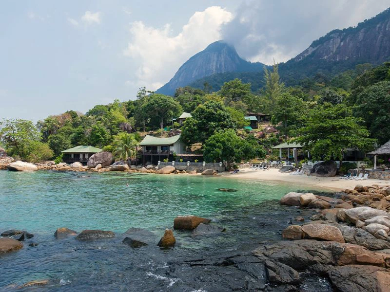 Tioman hotel aan baaitje