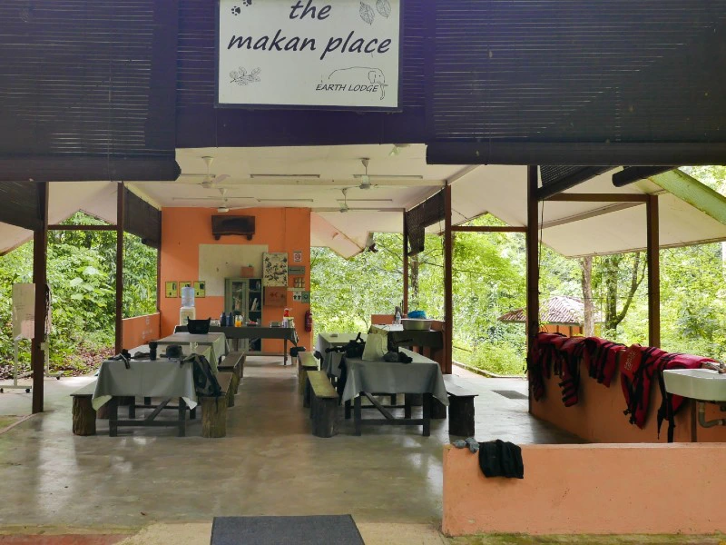 eet plek bij lodge ulu muda