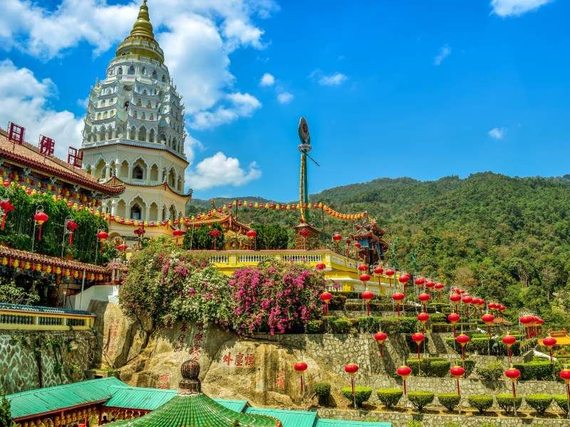 kleurrijke lantaarns in Penang