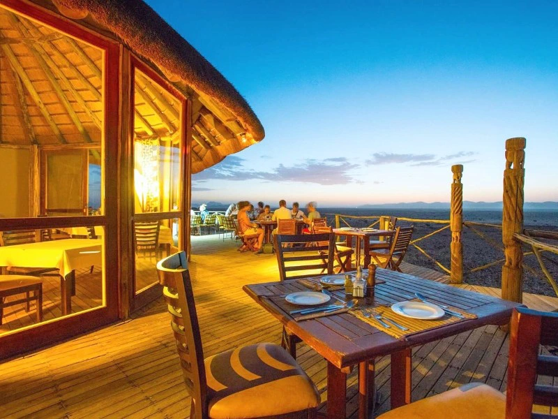 Sossusvlei in stijl accommodatie