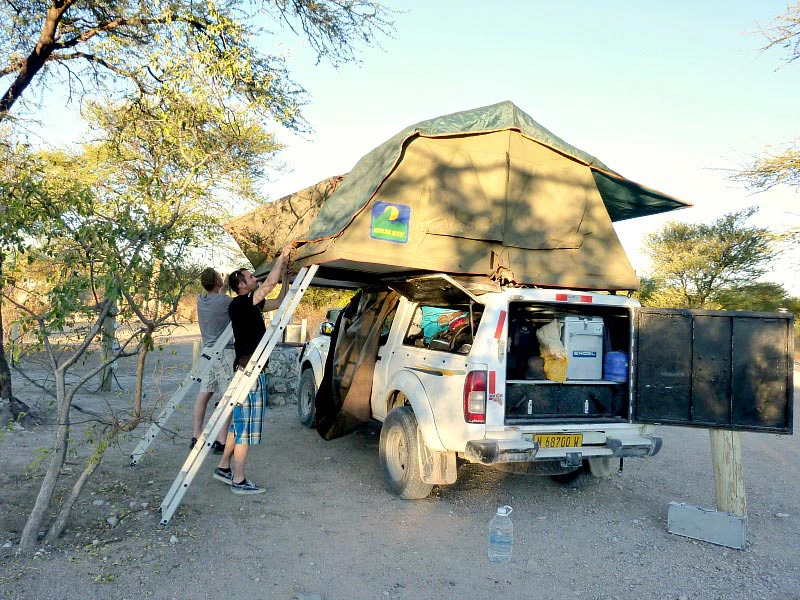 4x4 met daktent - Namibie