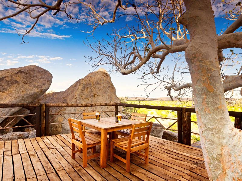 Namibië - rhinotrekking - Damaraland - dek uitzicht