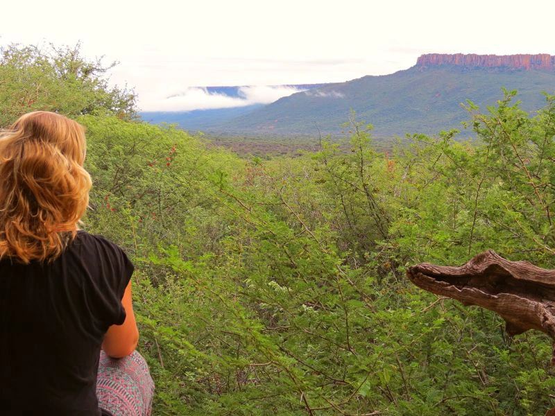 Namibie - waterberg-bungalow-uitzicht