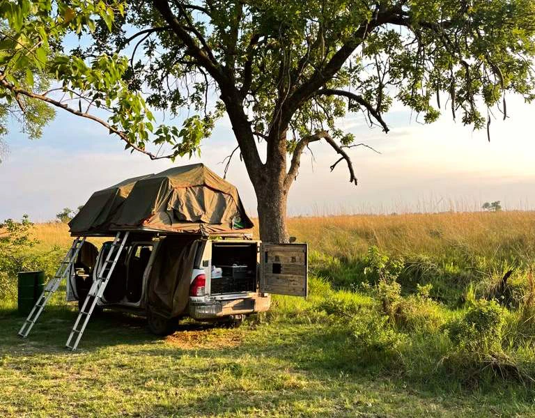 botswana - moremi-kamperen-uitzicht