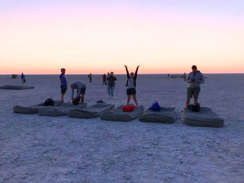 Botswana - Gweta - zoutpannen