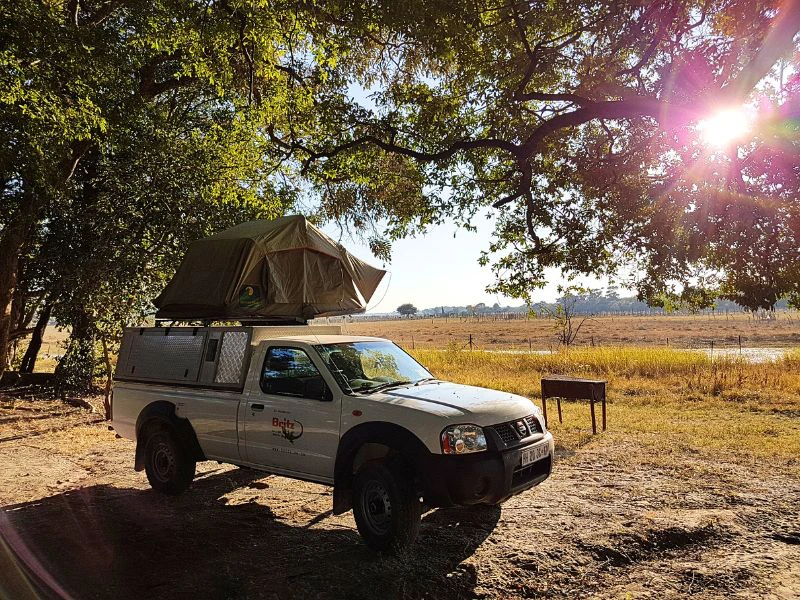 Namibie - Popa Falls - kamperen