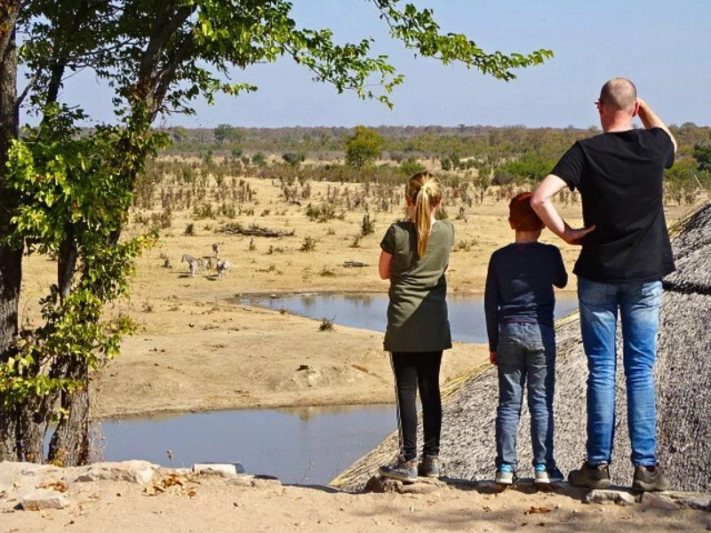 Namibië Etosha met kinderen