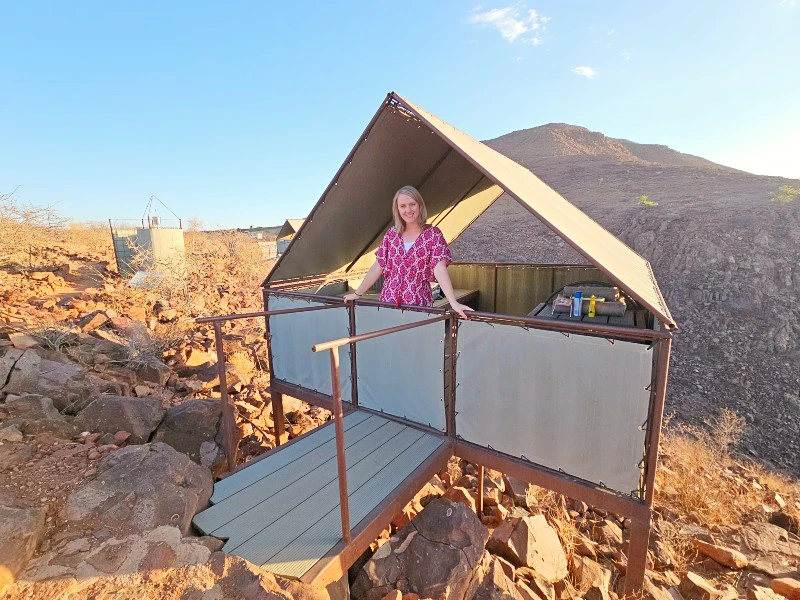 Namibia - Entendeka - Hill Camp tent