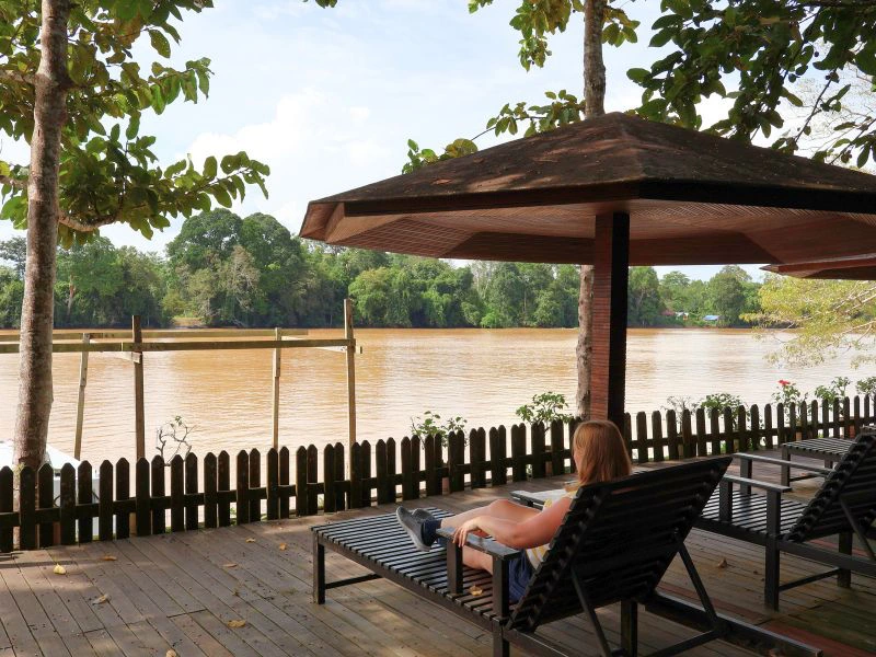 Jungle lodge in Sukau - Borneo